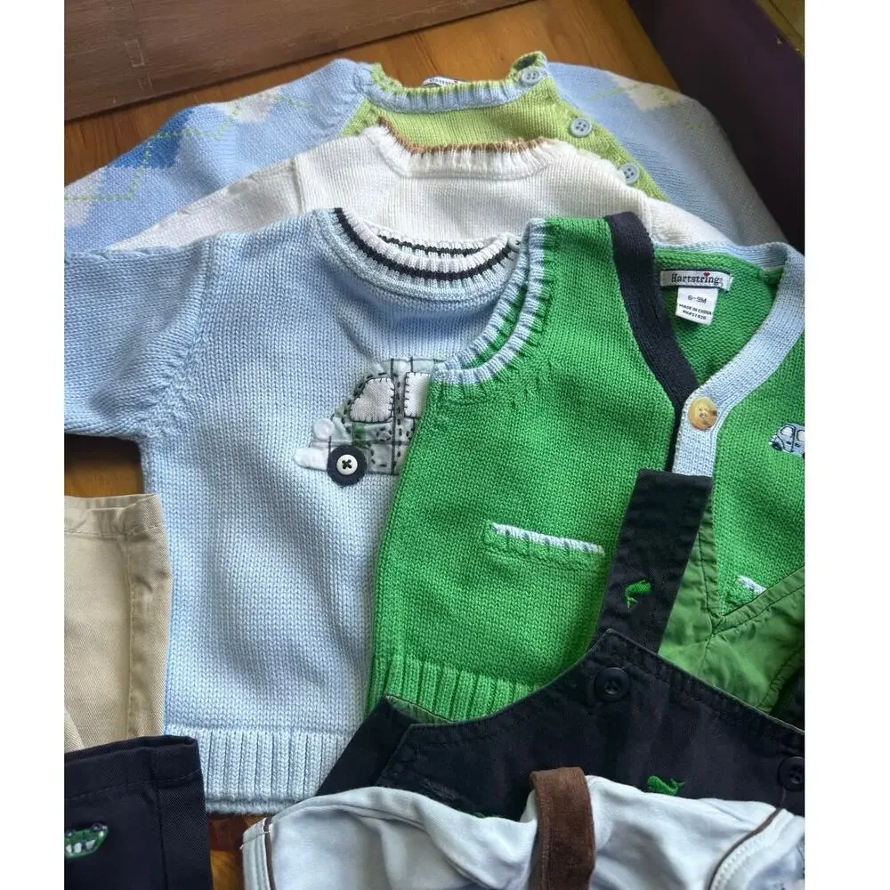 Hartstrings vintage infant boys super bundle size 6-9 months